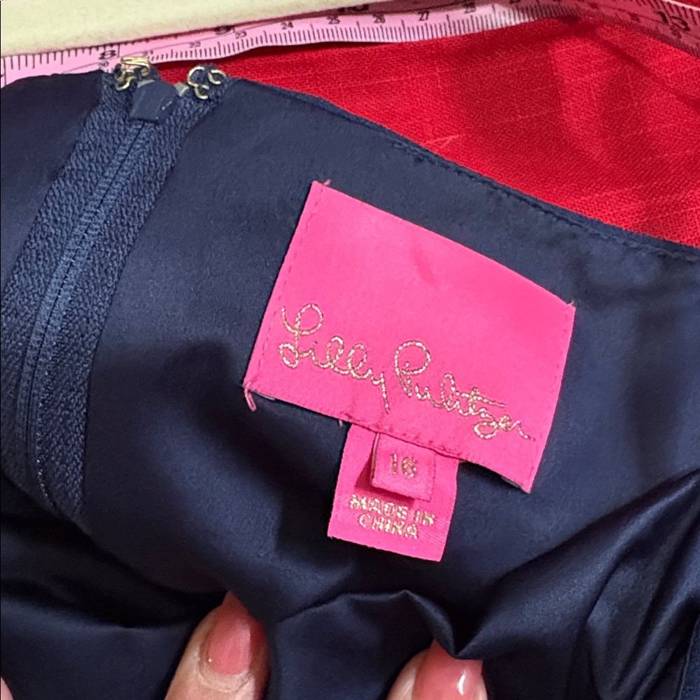 LILLY PULITZER SAHAR NAVY ROMPER DRESS - Picture 8 of 8